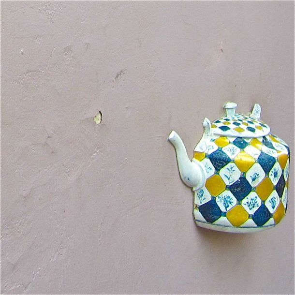 Blue & Yellow Teapot