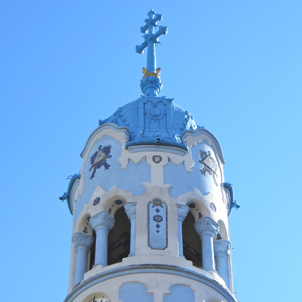 Blue Church Steeple