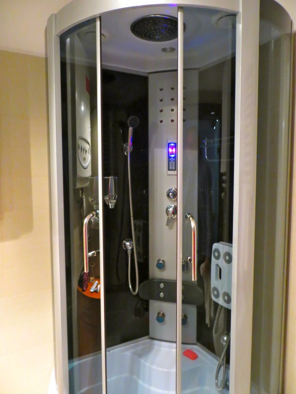 Space-age shower