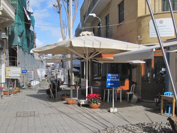 Approaching Ledra St Gate