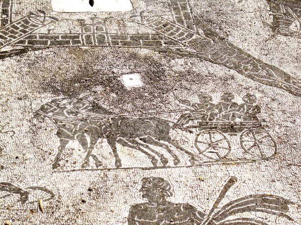 Cart Driver mosaic