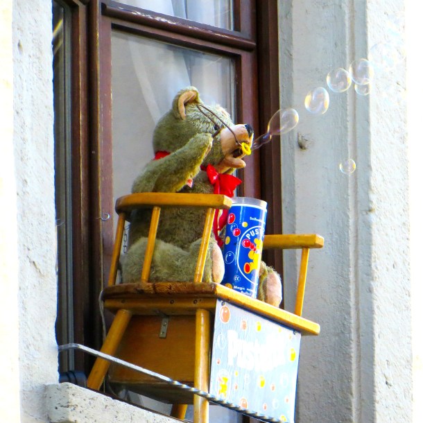 Bubble Blowing Bear