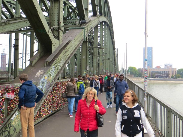 Heavy Footraffic on Bridge