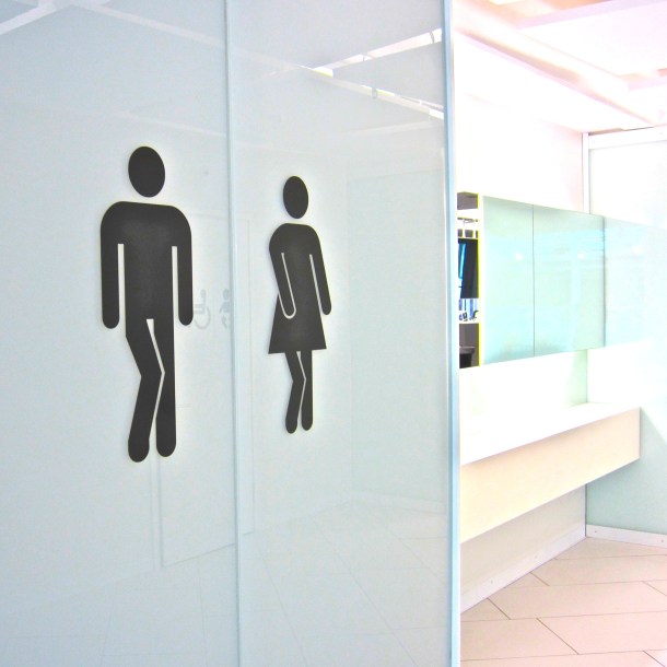 Helsinki Bathroom Sign