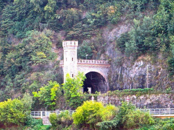 Train Tunnel Through Mountain