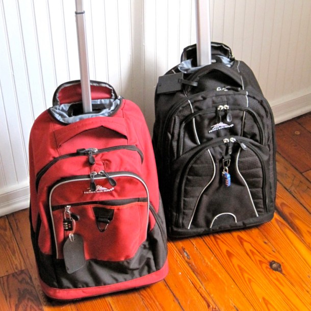 Our Rolling Backpacks