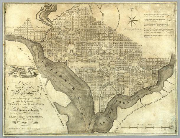 Plan of washington, DC 1795
