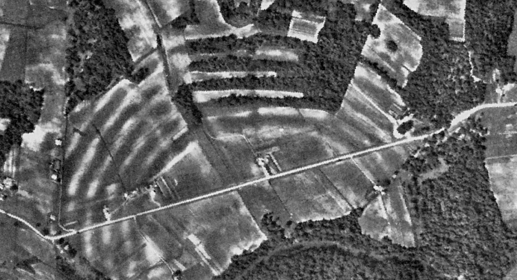Aerial photograph of Poverty Point 1938